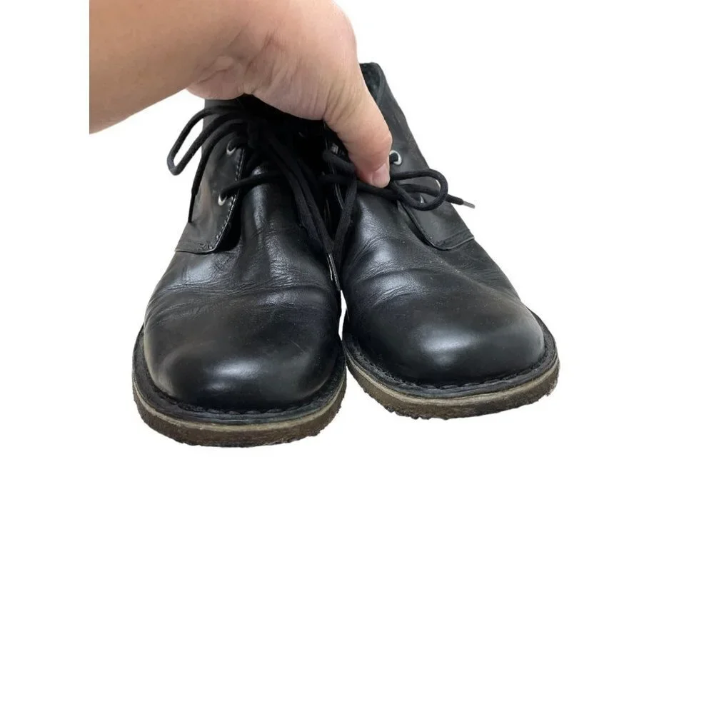 UGG Australia Leighton Chukka Desert Leather Boots Black 3275 Men's Size US 8